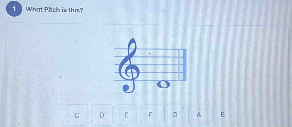 What Pitch is this?
C D E F G A B