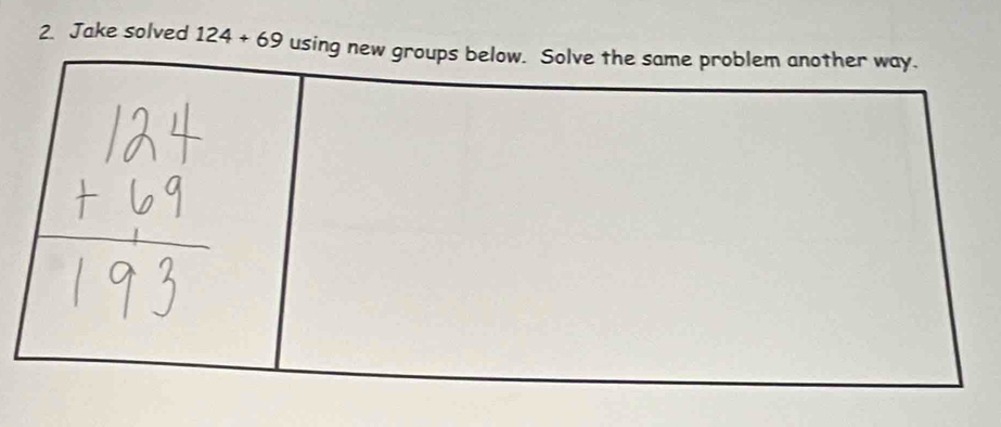 Jake solved 124+69 us