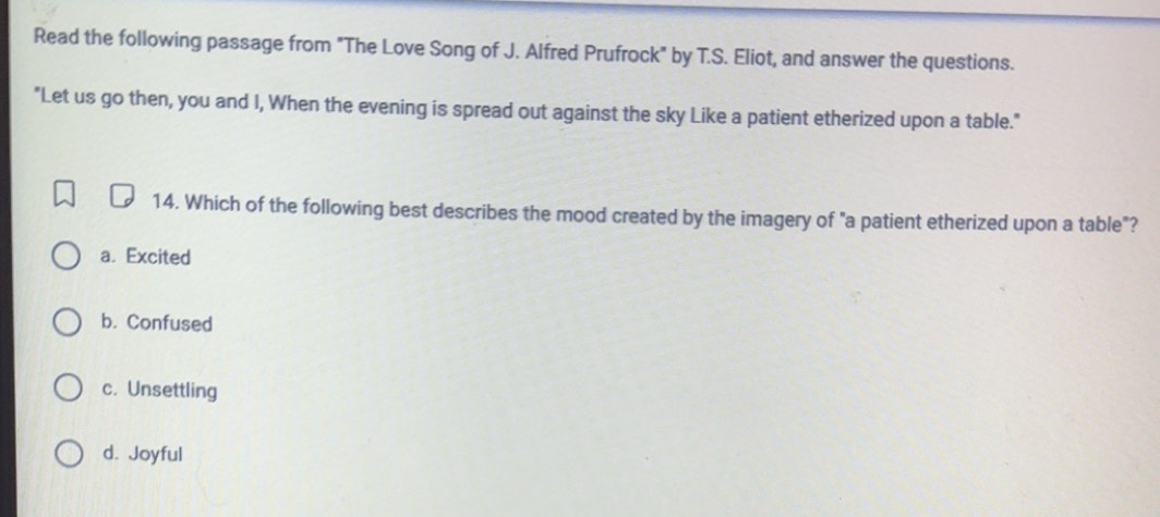 Solved: Read the following passage from 