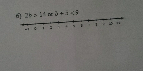 2b>14 or b+5<9</tex>