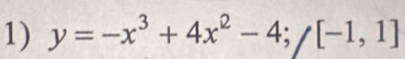 y=-x^3+4x^2-4; /[-1,1]