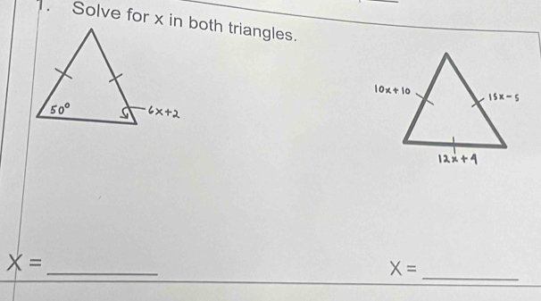 X=
X=