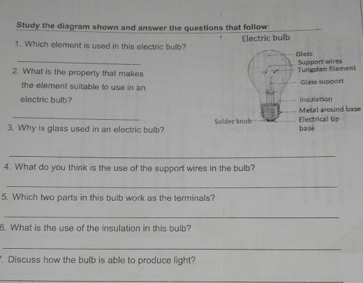 Solved: Study the diagram shown and answer the questions that follow ...