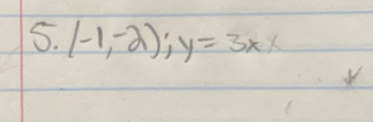 (-1,-2);y=3xx