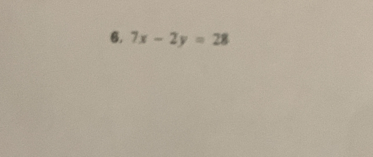 7x-2y=28