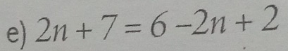 2n+7=6-2n+2