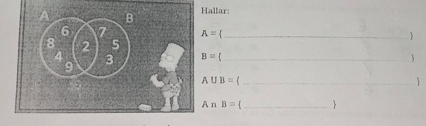 allar:
A= 、_ 
 
_
B=
A∪ B=

A∩ B=
