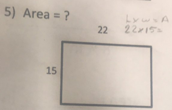 Area = ?