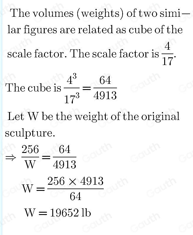 Solved: An art collector buys a replica of a famous sculpture. The ...