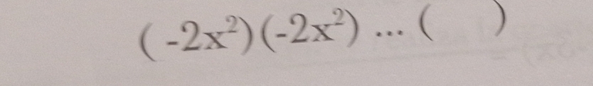 (-2x^2)(-2x^2) ( )