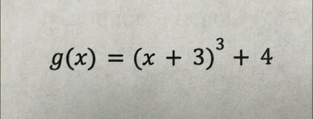 g(x)=(x+3)^3+4