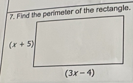 ter of the rectangle.