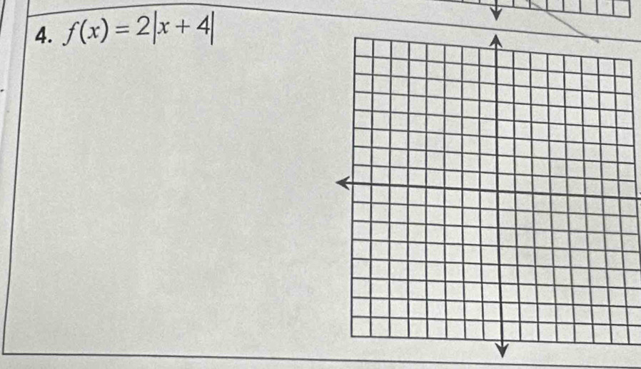 f(x)=2|x+4|