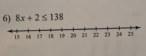 8x+2≤ 138