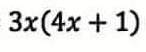 3x(4x+1)