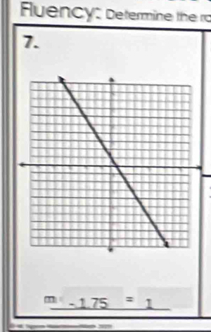 Fuency: Determine the ro 
7.
_ -1.75=1