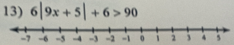 6|9x+5|+6>90