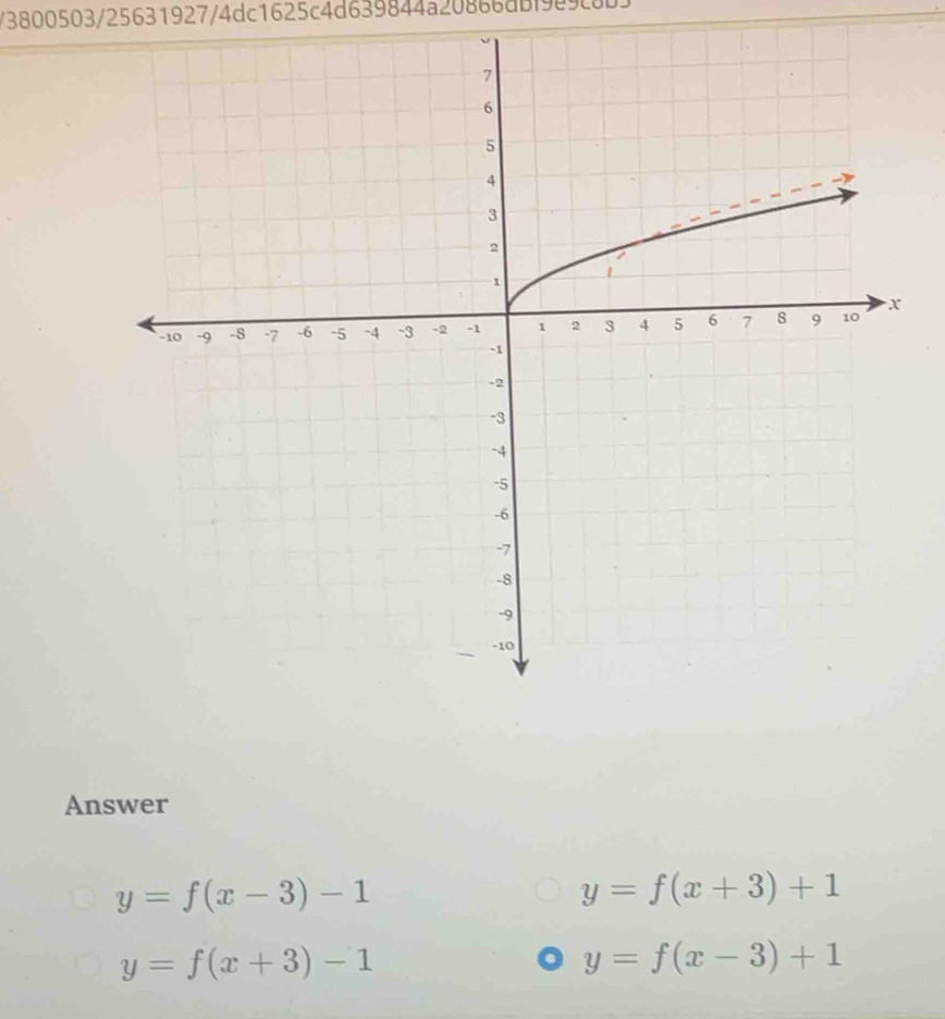 3800503/25631927/4dc1625c4d639844a20866dbf909c8 
Answer
y=f(x-3)-1
y=f(x+3)+1
y=f(x+3)-1. y=f(x-3)+1