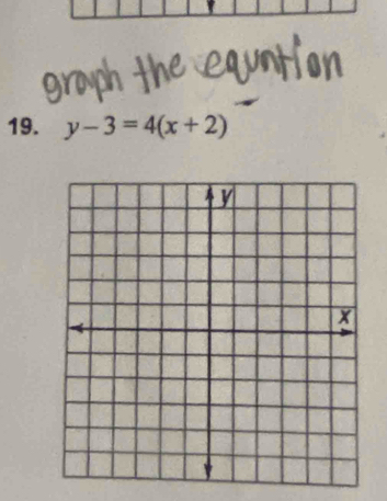 y-3=4(x+2)