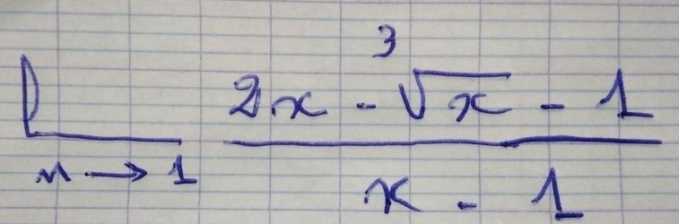  1/xto 1  (2x-sqrt[3](x)-1)/x-1 