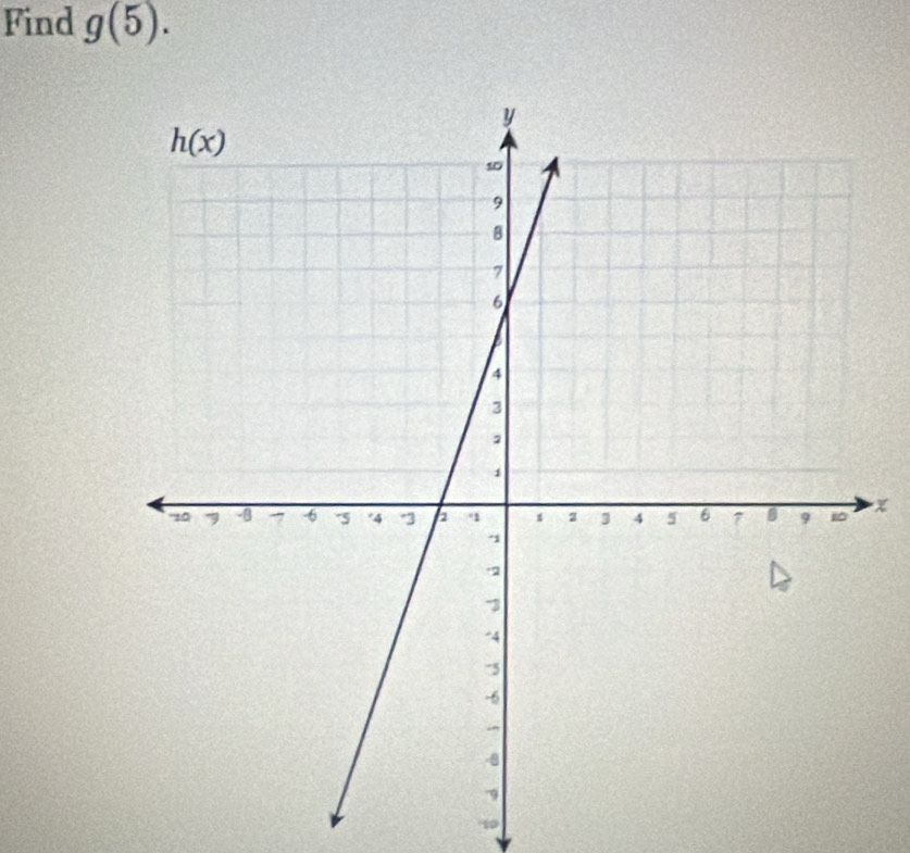 Find g(5).