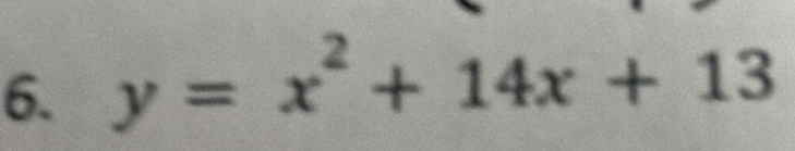 y=x^2+14x+13