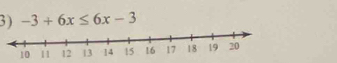 -3+6x≤ 6x-3