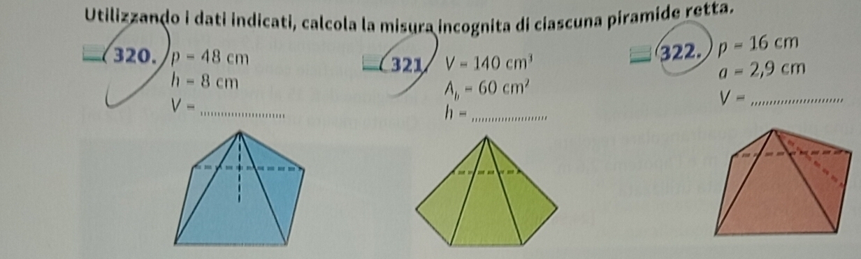 Risolto:Utilizzando i dati indicati, calcola la misura incognita di ...