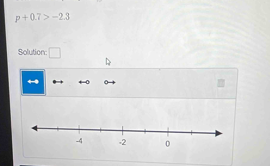 p+0.7>-2.3
Solution: 
。 
it