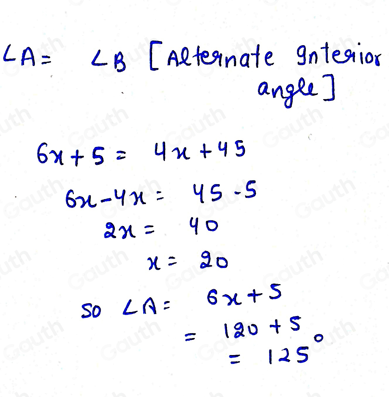 Solved: The angle measurements in the diagram are represented by the ...