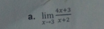 limlimits _xto 3 (4x+3)/x+2 