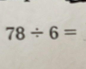 78/ 6=