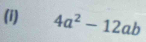 4a^2-12ab