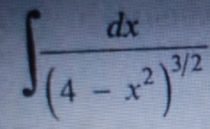 ∈t frac dx(4-x^2)^3/2