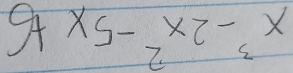 x^3-2x^2-5x+5