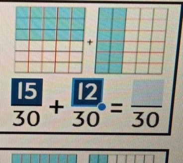 +
 13/30 + 12/30 =frac 30