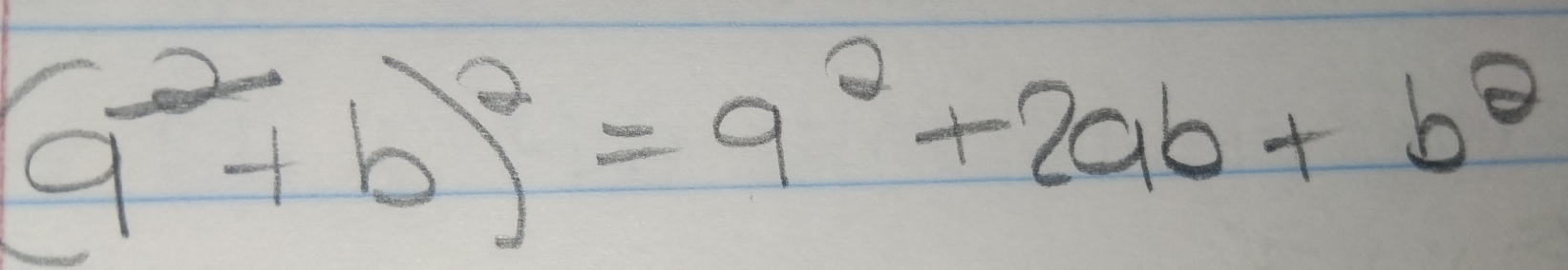 (a^2+b)^2=9^2+2ab+b^2