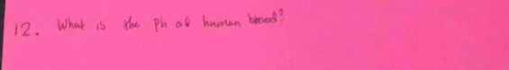 What is the ph at human breaed?