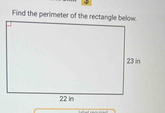 Find the perimeter of the rect