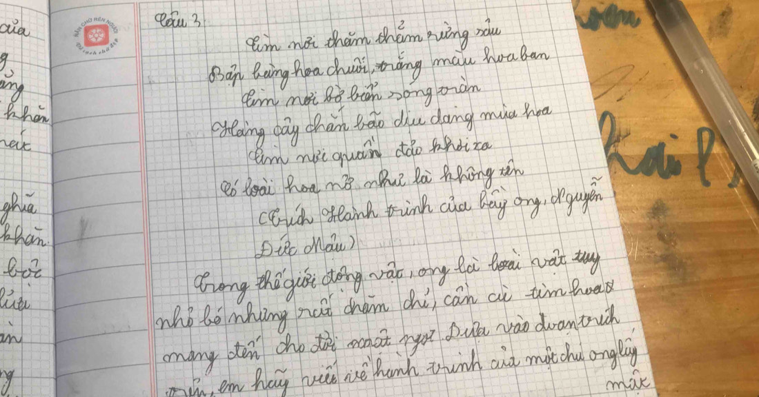 ceu 3 
cm mài thàm thám xvíng rou 
an 
Qan Qoing hea chui, zǒng mau hua ban 
cm mei Bo brich zong oian 
When 
hak 
citaing pay chan beto diue dang miu hea 
tim nue quain dǎo ndiza 
1 
ghuā Qb teai hoa m mue la thōng tàn 
couch ereaink prink cua Bay ary, orgapen 
than 
Ptc ohau) 
drong the gut doing wás, ang fài feri wat tay 
who lo mhing not cham (hi can ai timboos 
an 
many den cho th ecoot ny dula yào dran truch 
th, em hay hilo ie hanh tuinh and motchul ongliy 
máe