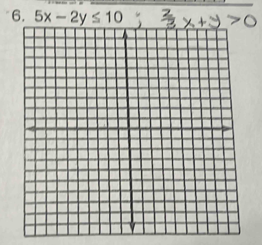 5x-2y≤ 10