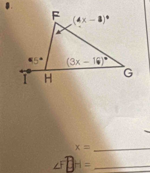 x= _
∠ FDH= _