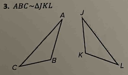 ABCsim △ JKL