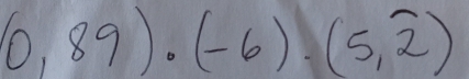 (0,89)· (-6)· (5,overline 2)