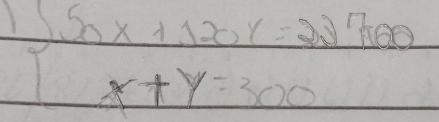 frac S_x+120y=2 x+y=300endarray.