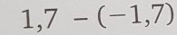 1,7-(-1,7)