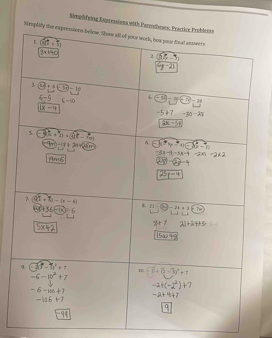 Simplifying Expressions with Par
Simpl