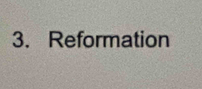 Reformation