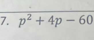 p^2+4p-60