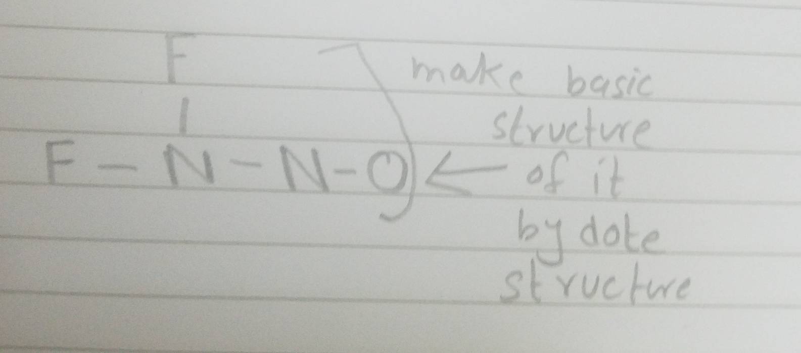 basic
F-N-N-O) eucture 
of it 
by dote 
structure